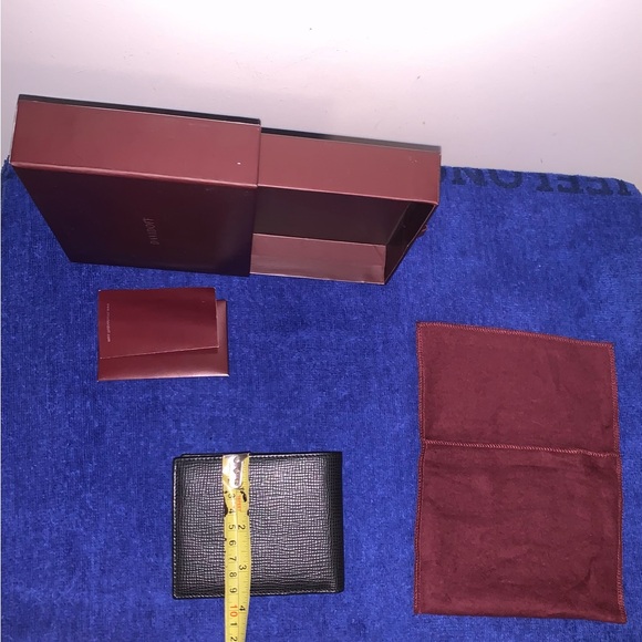 Davidoff Bifold Credit Card Holder/Wallet in Black Leather - Picture 8 of 12